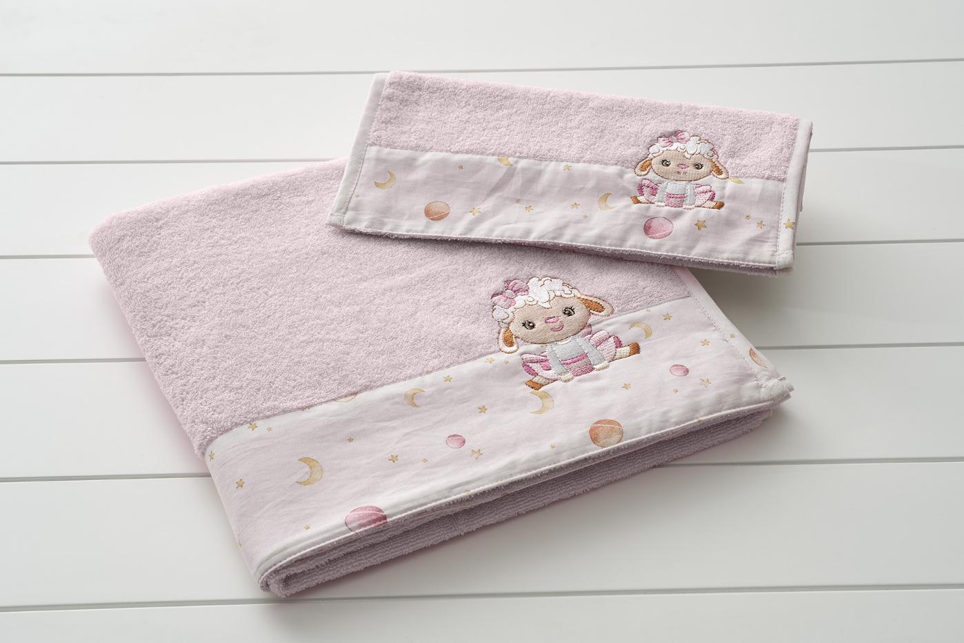 Baby Towels LAMBI / 2pcs Set - 70x130cm & 30x50cm