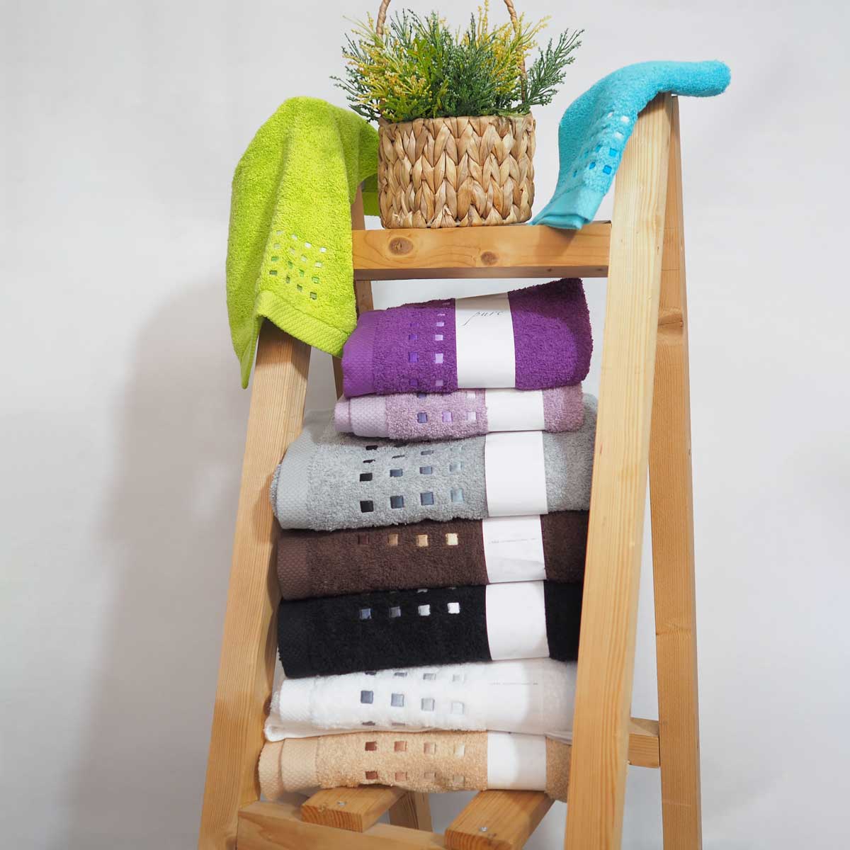 Towel Pure Squares 33x50 - 50X100 - 100X150