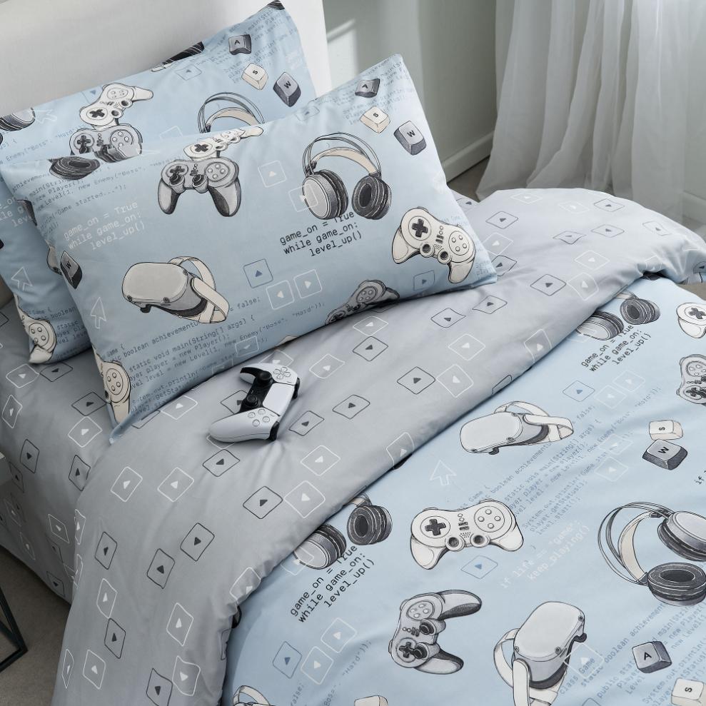 Kids Quilt cover set 2pcs / GAME / 100% cotton