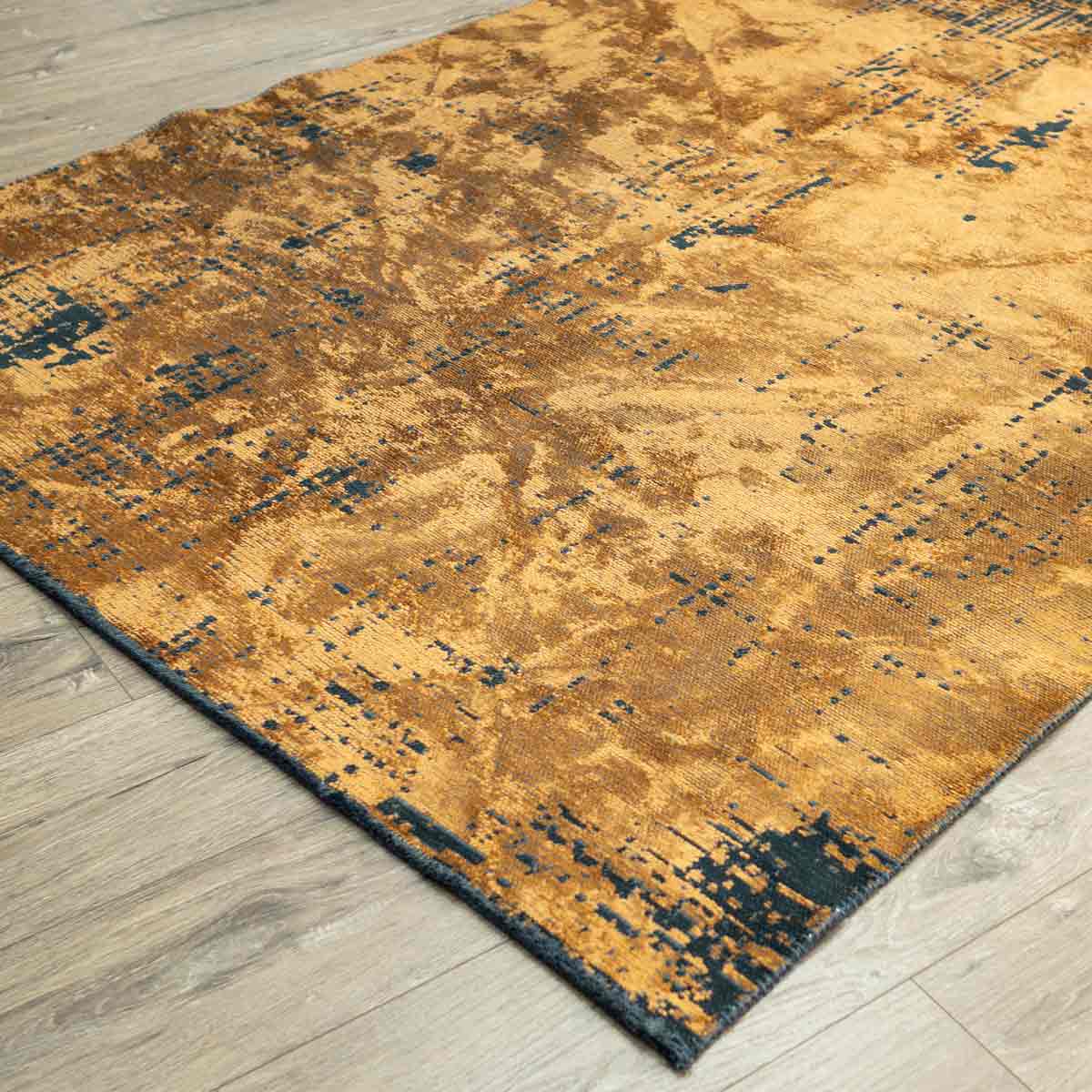 Rug carpet Voque R3762-65 Bronze - Black