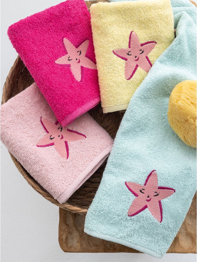 Kids Towel set STARFISH / 4pcs / 380gr / 40x70cm