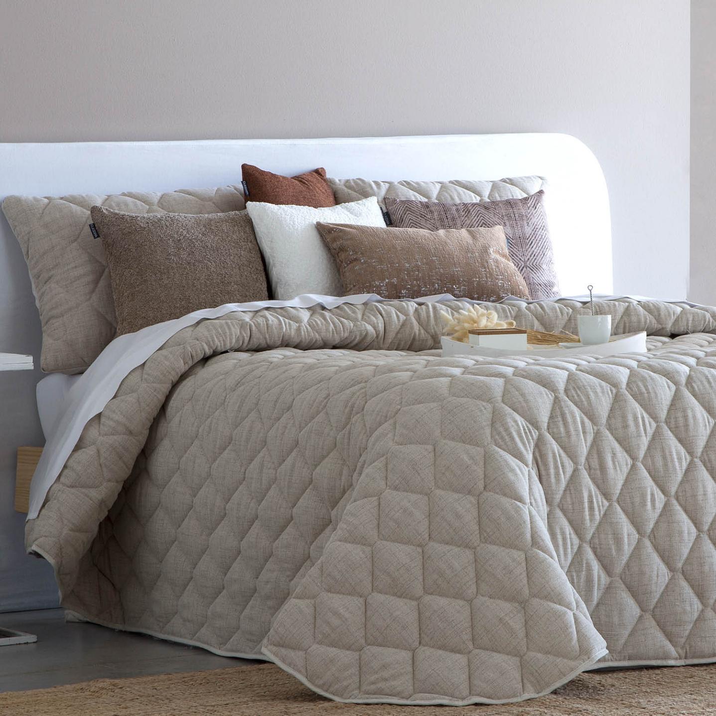 Bedspread RUSTIK / Gris / 250 x 270 cm